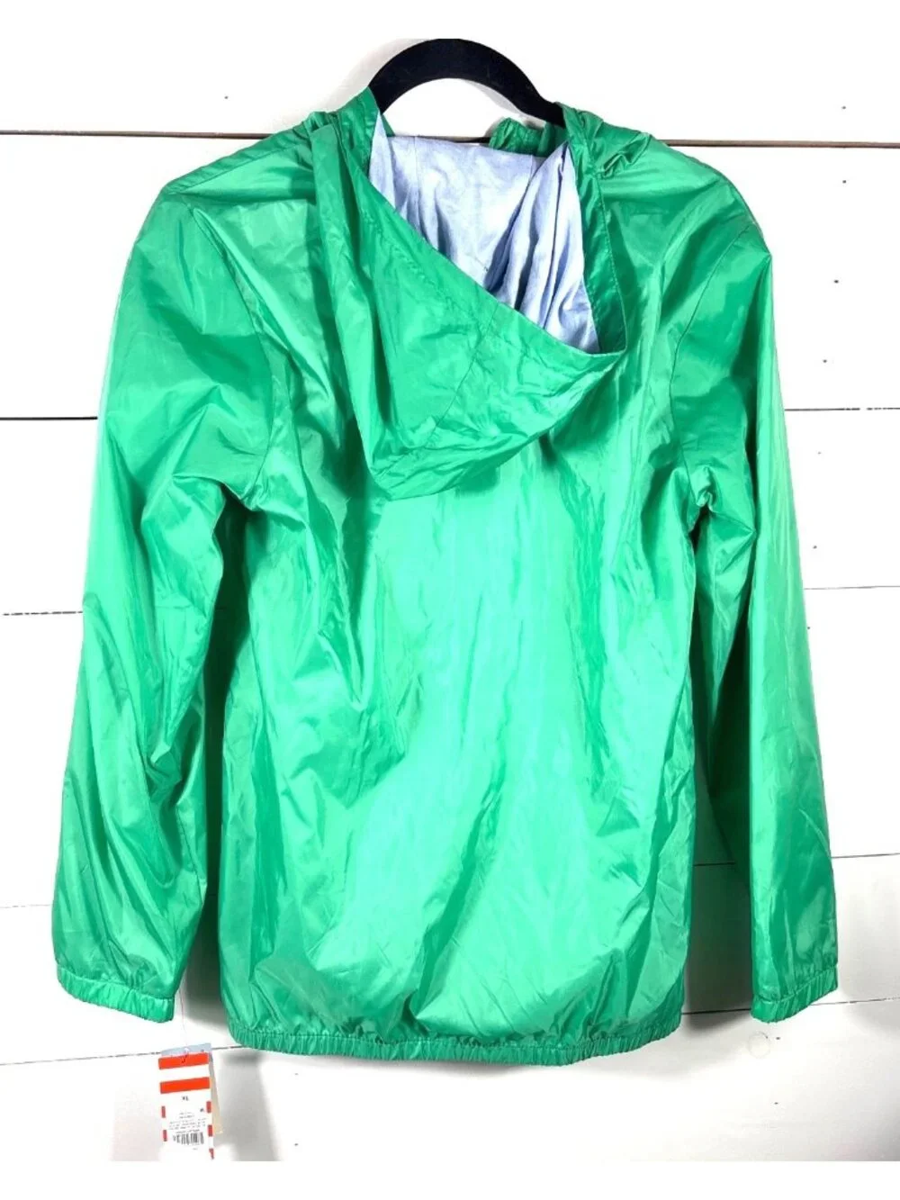 Cat & Jack XL Green Hooded Windbreaker Jacket With Recycled Polyester